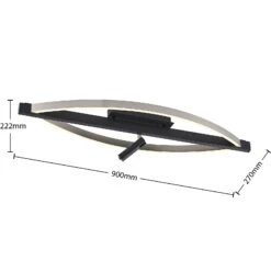 Lucande Matwei LED-Deckenlampe, Oval, Nickel -Lucande 9639360 6