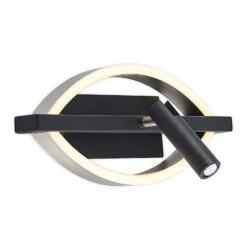 Lucande Matwei LED-Wandlampe, Oval, Nickel -Lucande 9639361 3