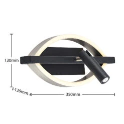 Lucande Matwei LED-Wandlampe, Oval, Nickel -Lucande 9639361 4