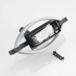 Lucande Matwei LED-Wandlampe, Oval, Nickel -Lucande 9639361 8