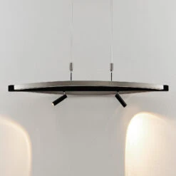 Lucande Matwei LED-Hängelampe, Oval, Nickel -Lucande 9639362 4