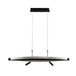 Lucande Matwei LED-Hängelampe, Oval, Nickel -Lucande 9639362 5