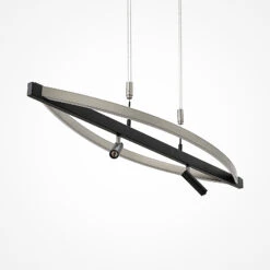 Lucande Matwei LED-Hängelampe, Oval, Nickel -Lucande 9639362 7