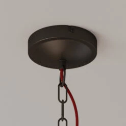 Lucande Jorna Hängeleuchte, 5-flammig, Kabel Rot 19 Lucande Jorna Hängeleuchte, 5-flammig, Kabel Rot -Lucande 9639376 8