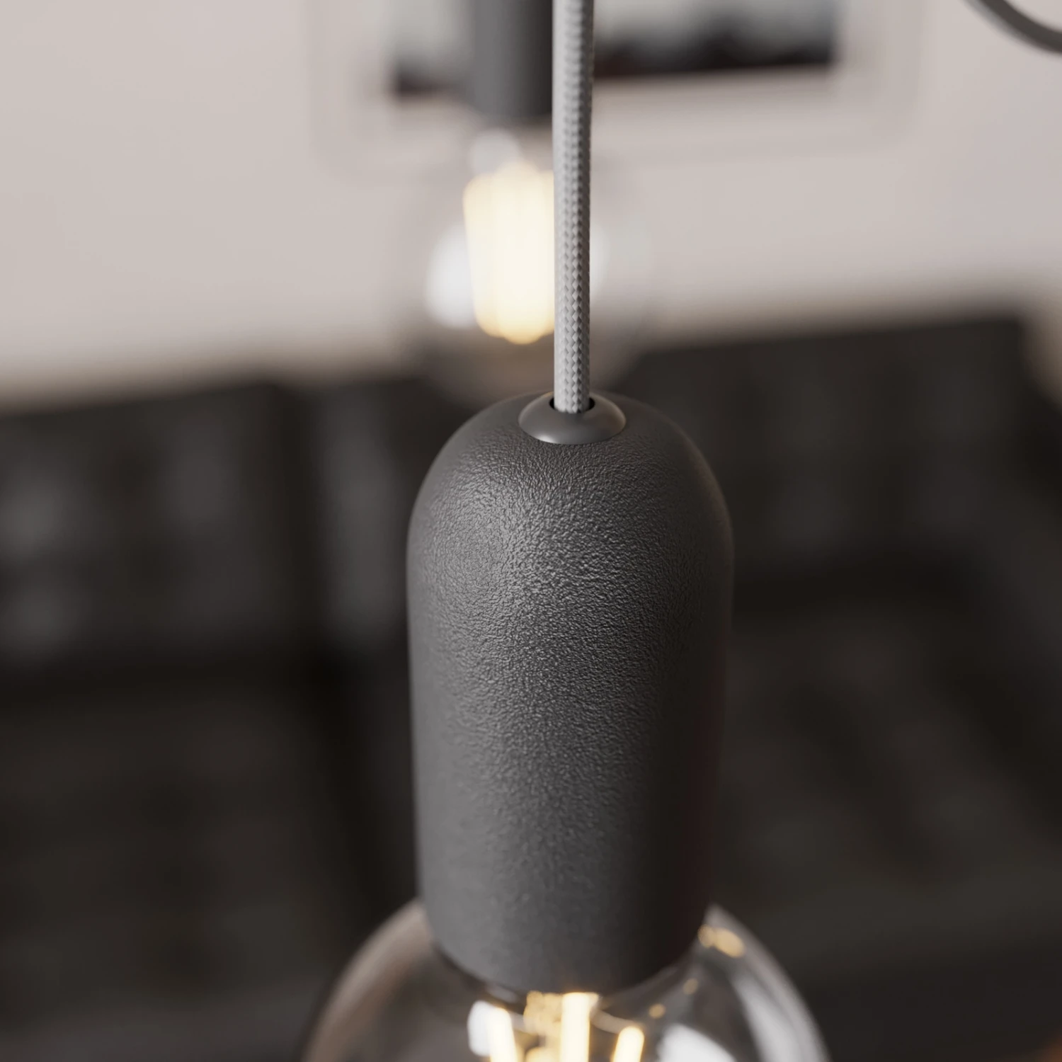 Lucande Jorna Hängeleuchte, 5-flammig, Kabel Grau 6 Lucande Jorna Hängeleuchte, 5-flammig, Kabel Grau – Bild 4