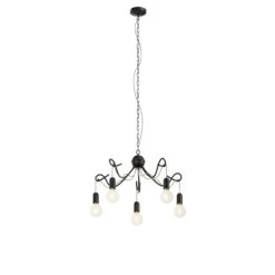 Lucande Jorna Hängeleuchte, 5-flammig, Kabel Grau 16 Lucande Jorna Hängeleuchte, 5-flammig, Kabel Grau -Lucande 9639377 5