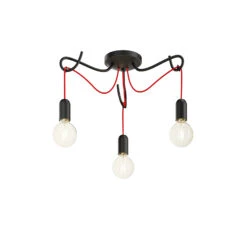 Lucande Jorna Deckenlampe, 3-flammig, Kabel Rot 16 Lucande Jorna Deckenlampe, 3-flammig, Kabel Rot -Lucande 9639380 5