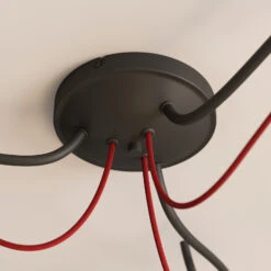 Lucande Jorna Deckenlampe, 3-flammig, Kabel Rot 19 Lucande Jorna Deckenlampe, 3-flammig, Kabel Rot -Lucande 9639380 8