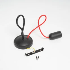 Lucande Jorna Hängeleuchte, Einflammig, Kabel Rot 18 Lucande Jorna Hängeleuchte, Einflammig, Kabel Rot -Lucande 9639382 7