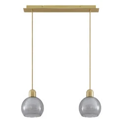 Lucande Mylah Hängelampe, Glas, Zweiflammig -Lucande 9639395 2