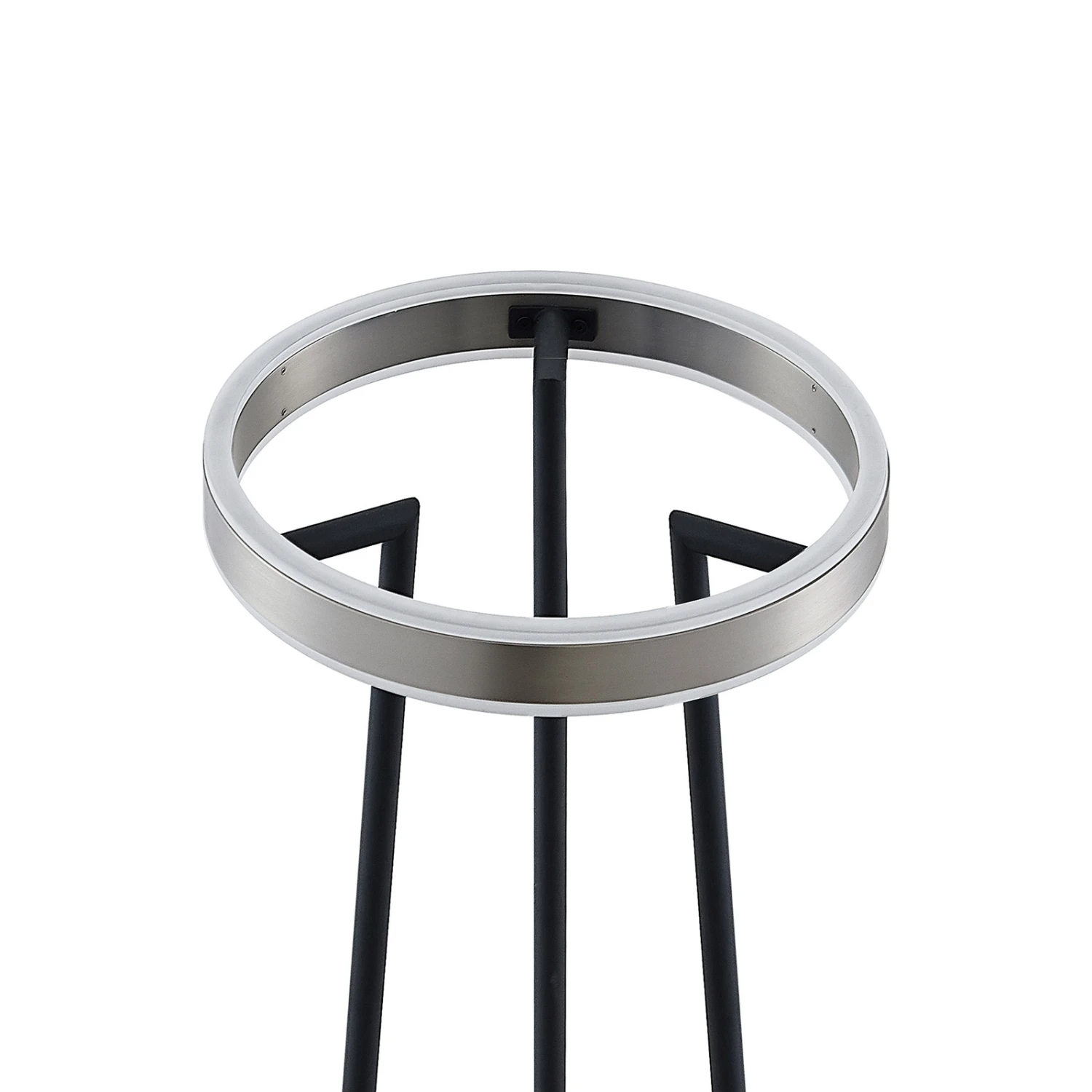 Lucande Seppe LED-Stehleuchte, Ø 30 Cm, Nickel 7 Lucande Seppe LED-Stehleuchte, Ø 30 Cm, Nickel – Bild 5