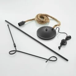 Lucande Ropina Stehleuchte Mit Hanfseil -Lucande 9639426 8