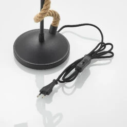 Lucande Ropina Tischleuchte Mit Hanfseil -Lucande 9639427 8