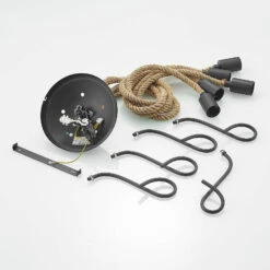 Lucande Ropina Deckenleuchte, Fünfflammig 14 Lucande Ropina Deckenleuchte, Fünfflammig -Lucande 9639430 3