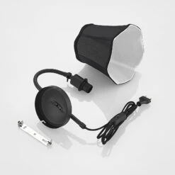 Lucande Binta Stoffwandleuchte, Vintage, Schwarz -Lucande 9639434 8