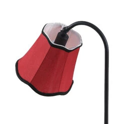 Lucande Binta Stofftischleuchte, Vintage, Rostrot 17 Lucande Binta Stofftischleuchte, Vintage, Rostrot -Lucande 9639441 6