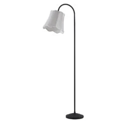 Lucande Binta Stoffstehleuchte, Vintage Silbergrau 13 Lucande Binta Stoffstehleuchte, Vintage Silbergrau -Lucande 9639445 2