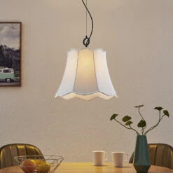 Lucande Binta Hängelampe, Einflammig, Silbergrau -Lucande 9639451 1