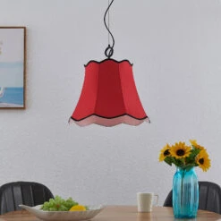 Lucande Binta Hängelampe, Einflammig, Rostrot -Lucande 9639453 2