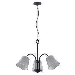 Lucande Binta Hängelampe, Dreiflammig, Silbergrau 13 Lucande Binta Hängelampe, Dreiflammig, Silbergrau -Lucande 9639457 2
