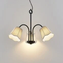 Lucande Binta Hängelampe, Dreiflammig, Silbergrau 15 Lucande Binta Hängelampe, Dreiflammig, Silbergrau -Lucande 9639457 4