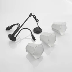 Lucande Binta Hängelampe, Dreiflammig, Silbergrau 18 Lucande Binta Hängelampe, Dreiflammig, Silbergrau -Lucande 9639457 7