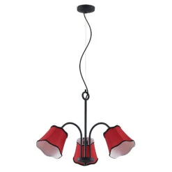 Lucande Binta Hängelampe, Dreiflammig, Rostrot 13 Lucande Binta Hängelampe, Dreiflammig, Rostrot -Lucande 9639459 2