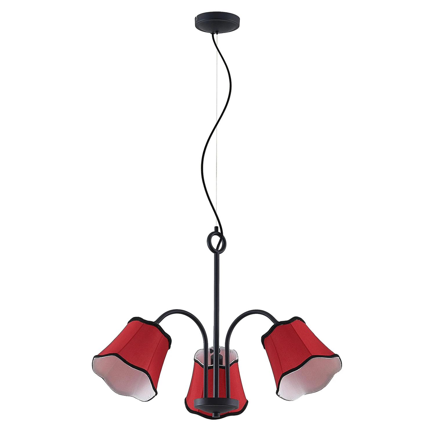Lucande Binta Hängelampe, Dreiflammig, Rostrot 5 Lucande Binta Hängelampe, Dreiflammig, Rostrot – Bild 3