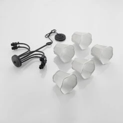 Lucande Binta Hängelampe, Fünfflammig, Silbergrau 18 Lucande Binta Hängelampe, Fünfflammig, Silbergrau -Lucande 9639463 7