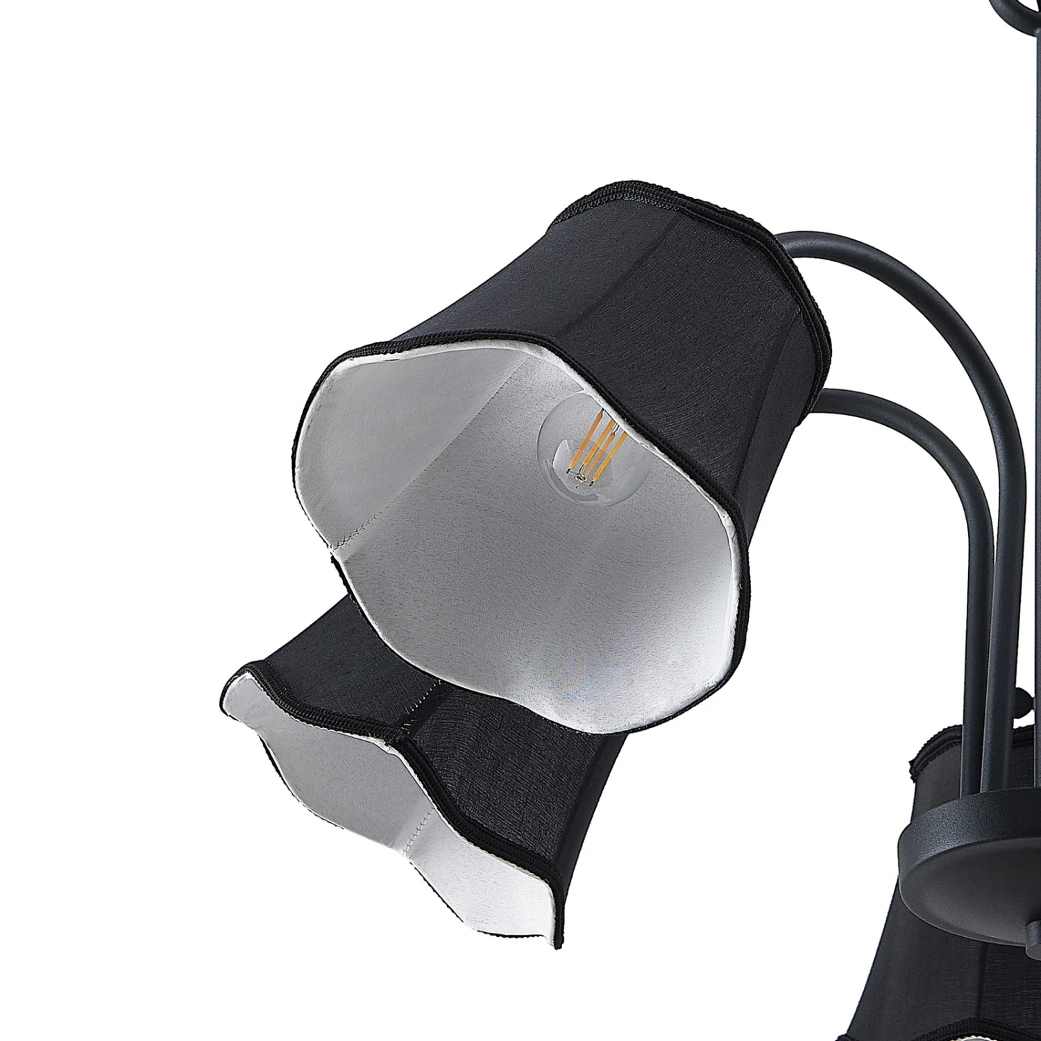 Lucande Binta Hängelampe, Fünfflammig, Schwarz 9 Lucande Binta Hängelampe, Fünfflammig, Schwarz – Bild 7