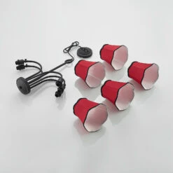 Lucande Binta Hängelampe, Fünfflammig, Rostrot -Lucande 9639465 7