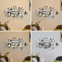 Lucande Glimmo LED-Pendelleuchte, Chrom -Lucande 9639492 2