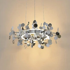 Lucande Glimmo LED-Pendelleuchte, Chrom -Lucande 9639492 5