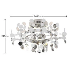 Lucande Glimmo LED-Deckenleuchte, Chrom -Lucande 9639493 4