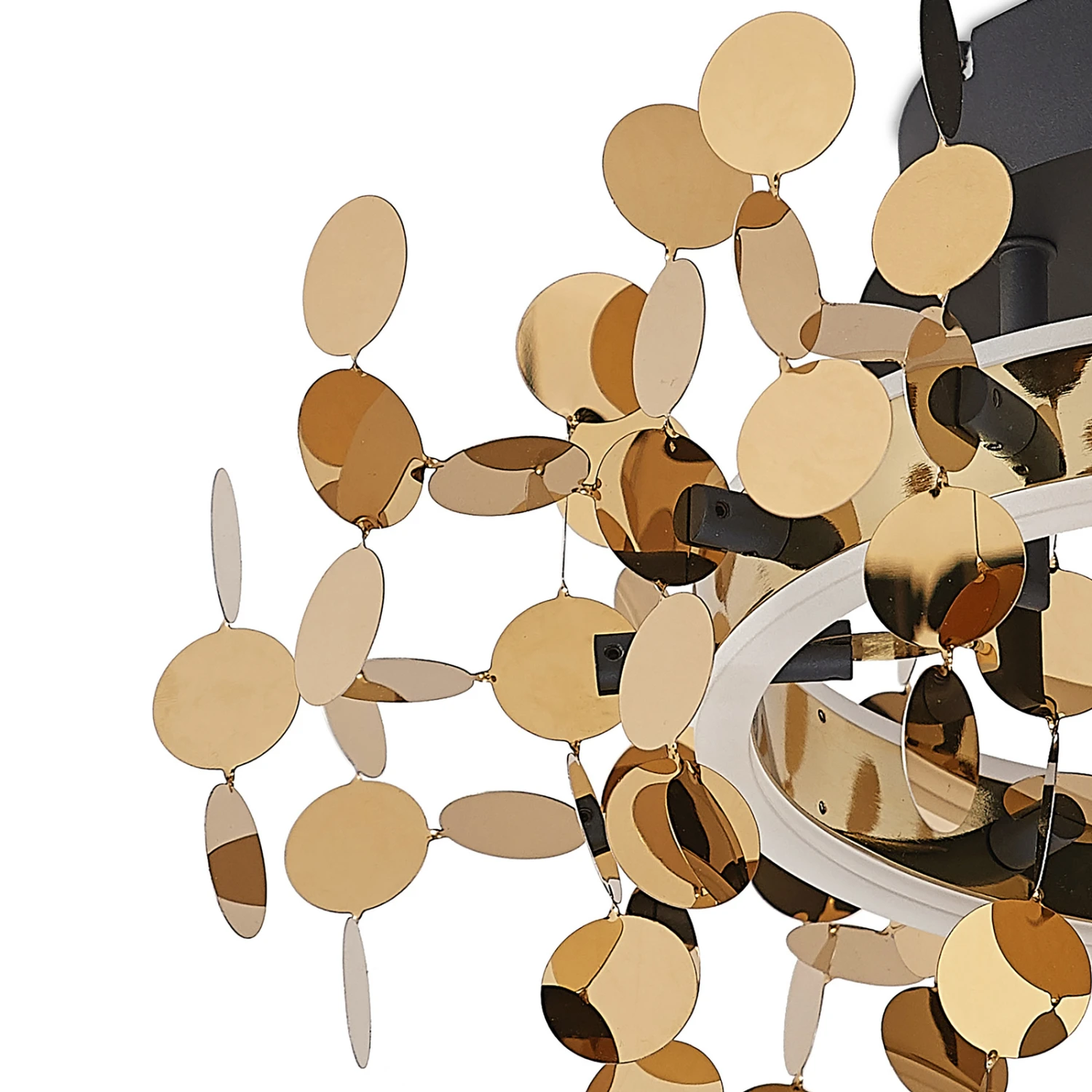 Lucande Glimmo LED-Deckenleuchte, Schwarz, Messing 10 Lucande Glimmo LED-Deckenleuchte, Schwarz, Messing – Bild 8