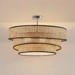 Lucande Elowen Deckenleuchte, Rattangeflecht 14 Lucande Elowen Deckenleuchte, Rattangeflecht -Lucande 9639534 3