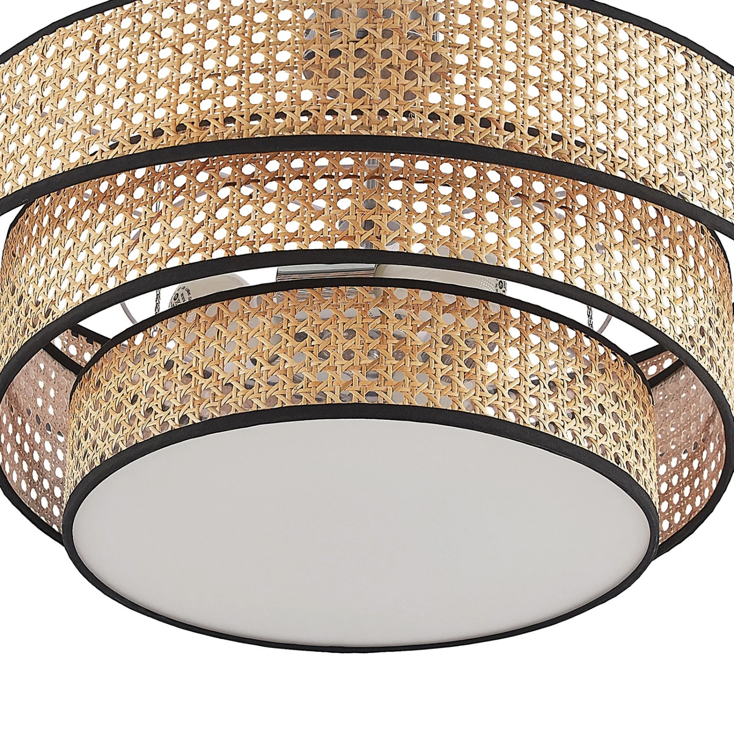 Lucande Elowen Deckenleuchte, Rattangeflecht 10 Lucande Elowen Deckenleuchte, Rattangeflecht – Bild 8