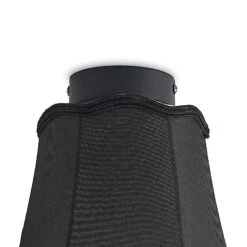 Lucande Binta Stoffdeckenlampe, Vintage, Schwarz -Lucande 9639536 7