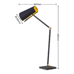 Lucande Kemoni Tischleuchte Mit Textilschirm -Lucande 9639546 4