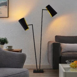 Lucande Kemoni Stehleuchte Mit Textilschirmen -Lucande 9639547 2