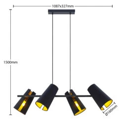 Lucande Kemoni Hängeleuchte, Vierflammig -Lucande 9639548 4