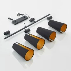 Lucande Kemoni Hängeleuchte, Vierflammig -Lucande 9639548 7