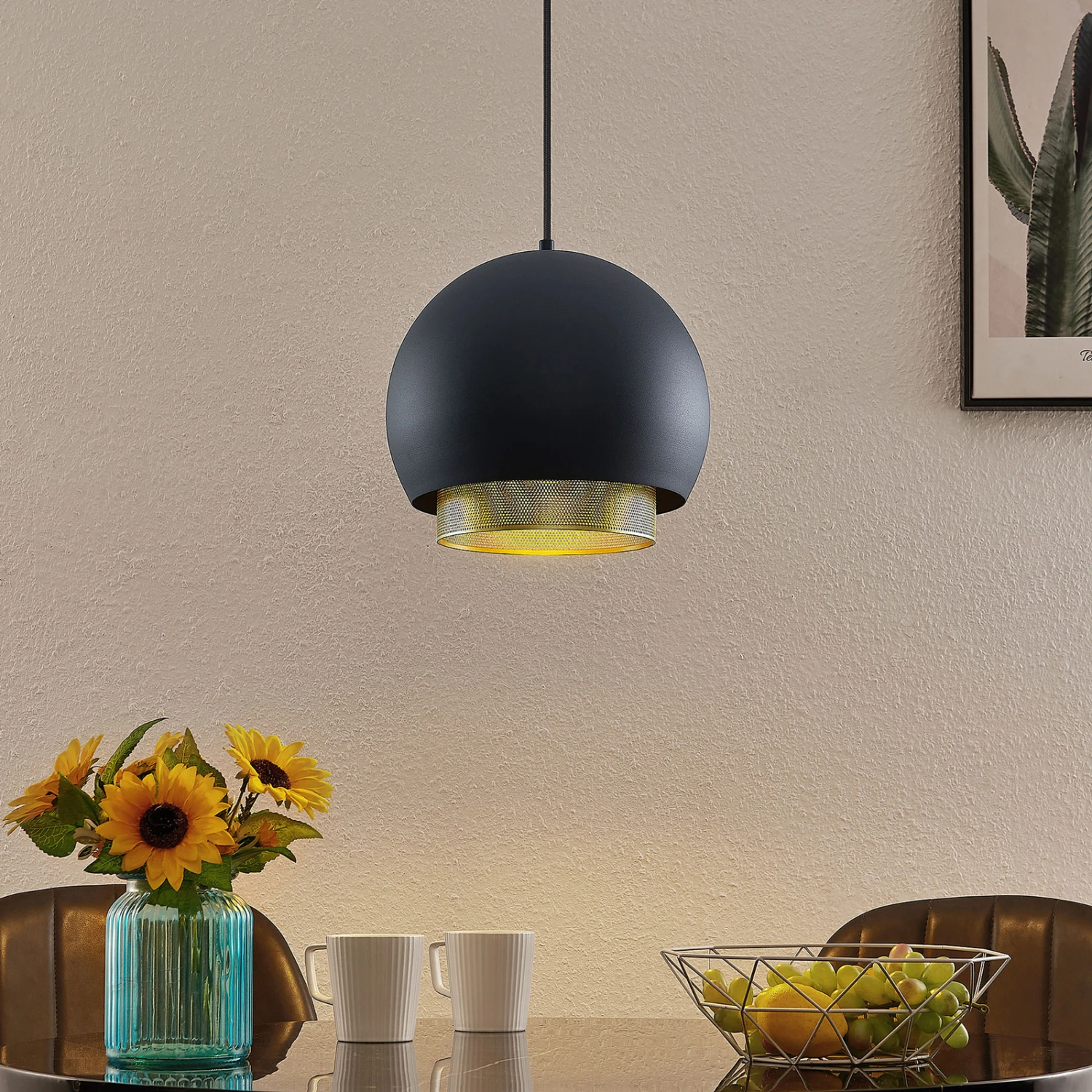 Lucande Sivanel Hängeleuchte, Einflammig, 30 Cm 4 Lucande Sivanel Hängeleuchte, Einflammig, 30 Cm – Bild 2