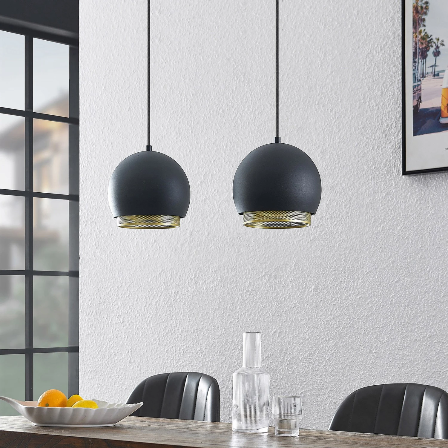 Lucande Sivanel Hängeleuchte, Zweiflammig 4 Lucande Sivanel Hängeleuchte, Zweiflammig – Bild 2