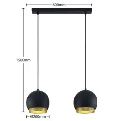 Lucande Sivanel Hängeleuchte, Zweiflammig 14 Lucande Sivanel Hängeleuchte, Zweiflammig -Lucande 9639552 3