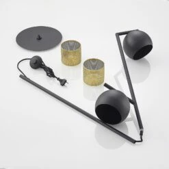 Lucande Sivanel Stehleuchte Mit Zwei Schirmen -Lucande 9639554 8