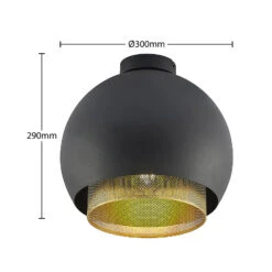 Lucande Sivanel Deckenleuchte, Doppelter Schirm -Lucande 9639555 4