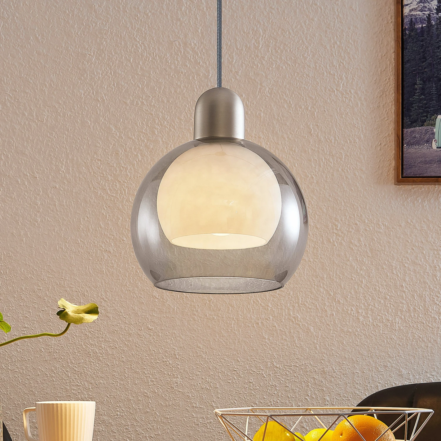 Lucande Kaiya Hängeleuchte, Glas, Einflammig 3 Lucande Kaiya Hängeleuchte, Glas, Einflammig