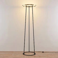 Lucande Seppe LED-Stehleuchte, Ø 50 Cm, Messing 13 Lucande Seppe LED-Stehleuchte, Ø 50 Cm, Messing -Lucande 9639570 2