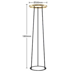 Lucande Seppe LED-Stehleuchte, Ø 50 Cm, Messing 15 Lucande Seppe LED-Stehleuchte, Ø 50 Cm, Messing -Lucande 9639570 4